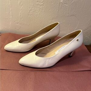 Cream Etienne Aigner Heels - Made in Spain - 7